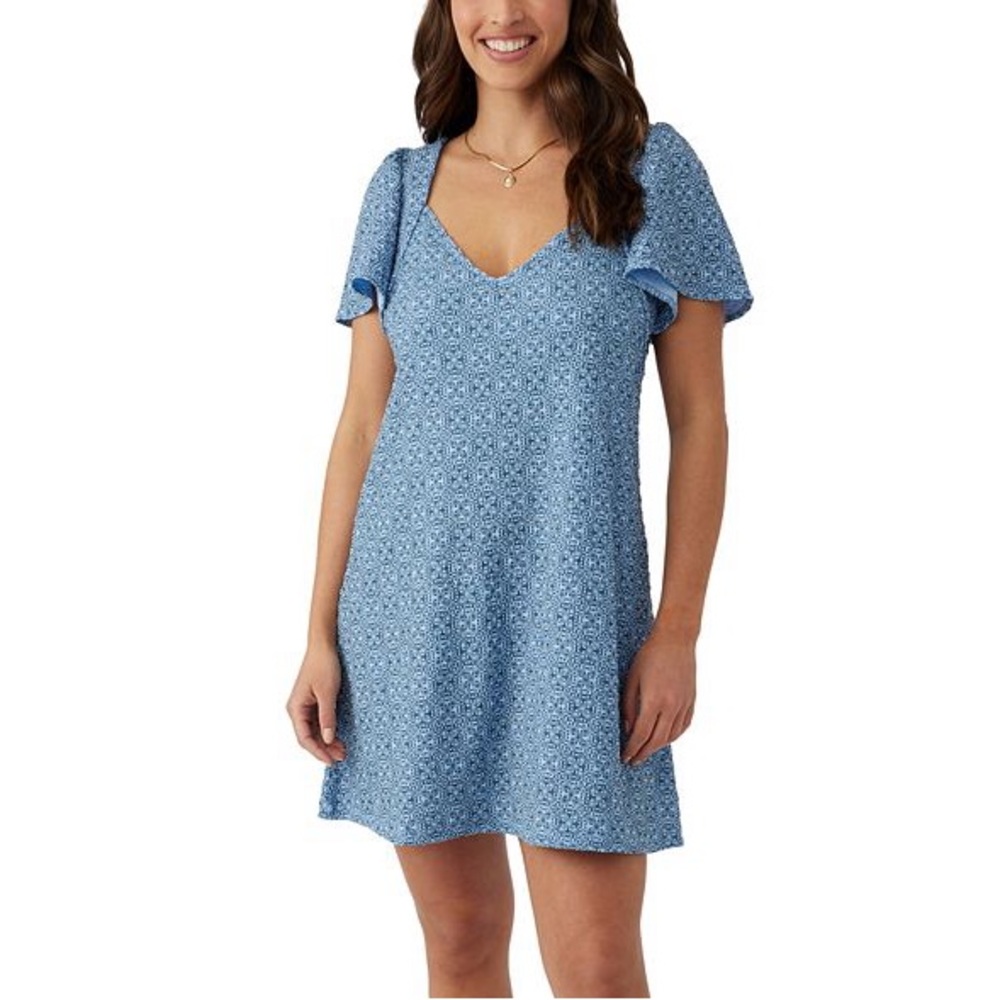 O’Neill Bernice Knit Mini Dress in Caribbean Blue